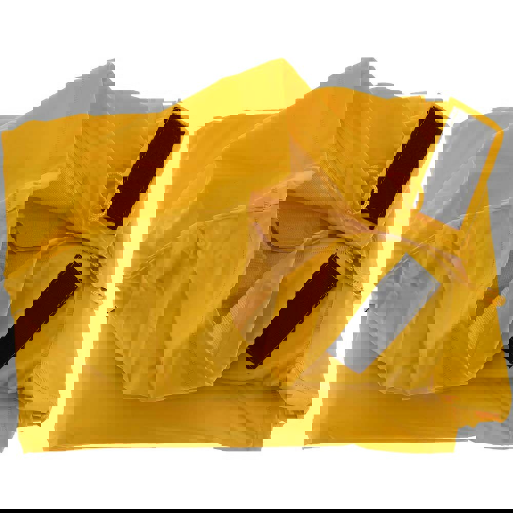 Rain Bib Overalls: Size Large, Polyester & Polyvinylchloride